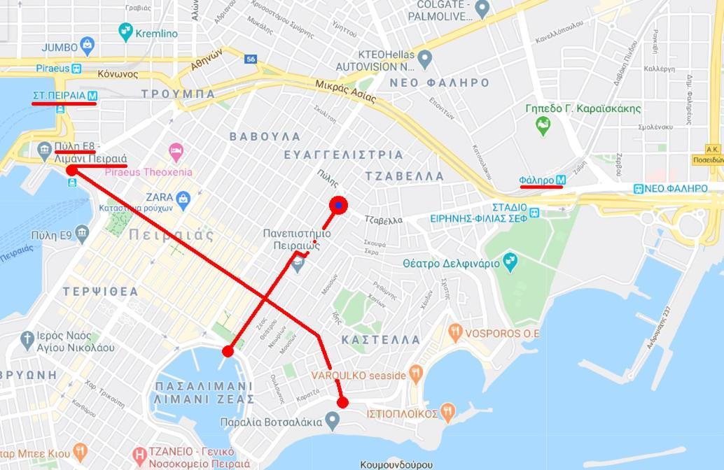 Apartment Center Piraeus Location Kastella Passalimani Port Экстерьер фото